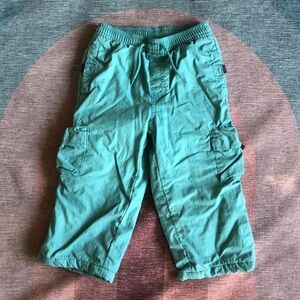 Janie & Jack Fully Lined Green Fall/Winter Pants
